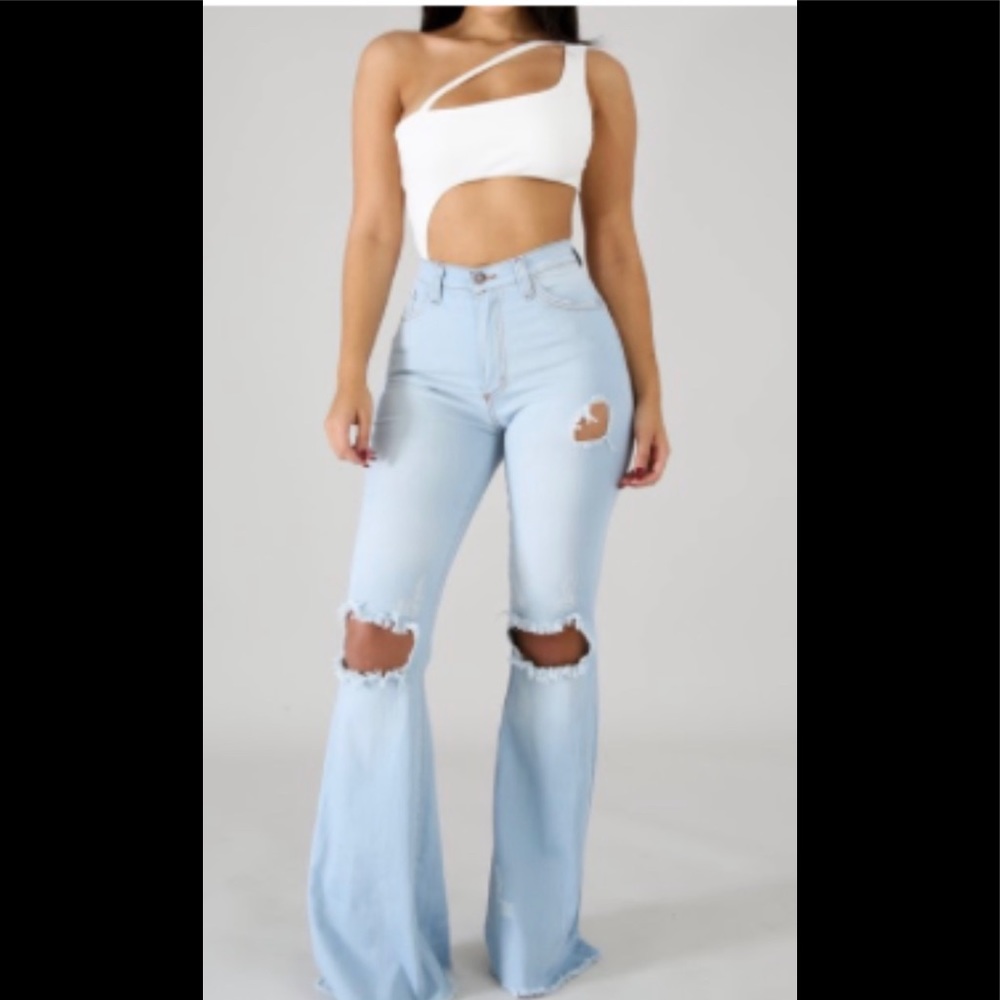 Bell foot jeans